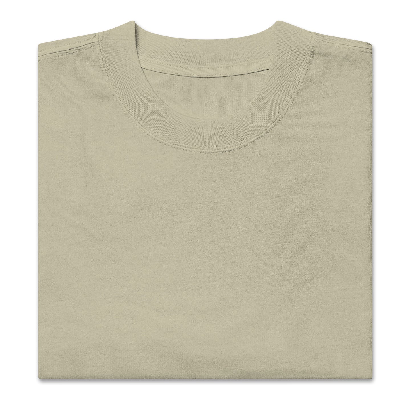 Oversized faded t-shirt - Smaraš in eucalyptus, front view, NASHE Balkan T-shirt
