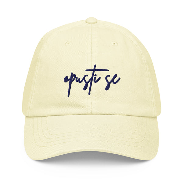 Pastel baseball hat women - Opusti se in front view, NASHE Balkan cap