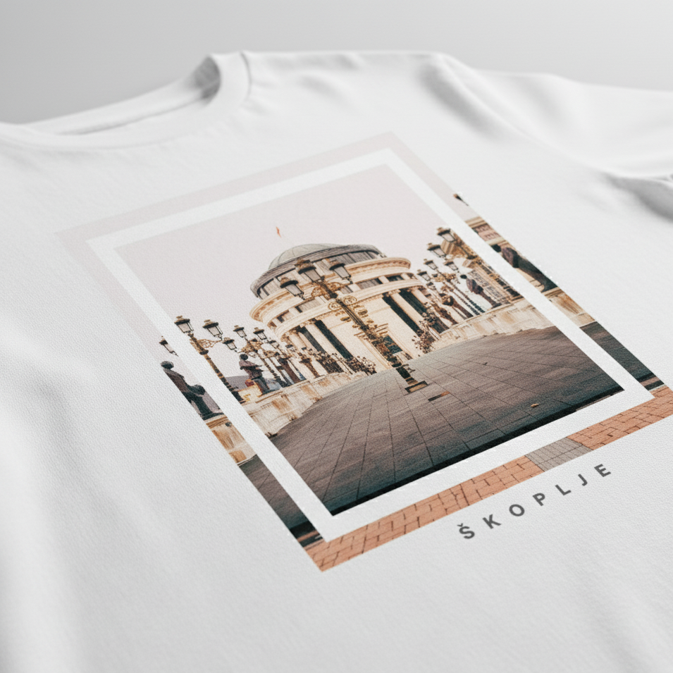 Unisex organic cotton t-shirt - Skoplje - NASHE