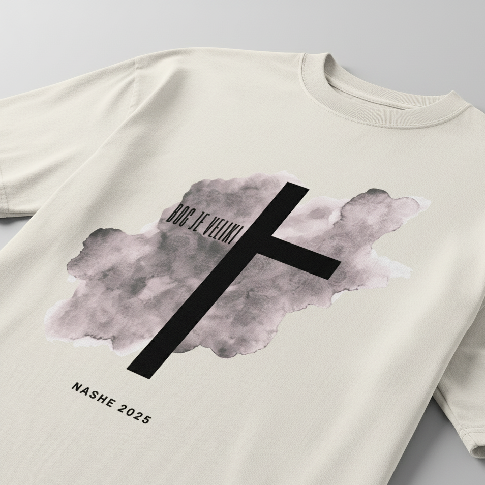 Unisex oversized faded t-shirt - God is great