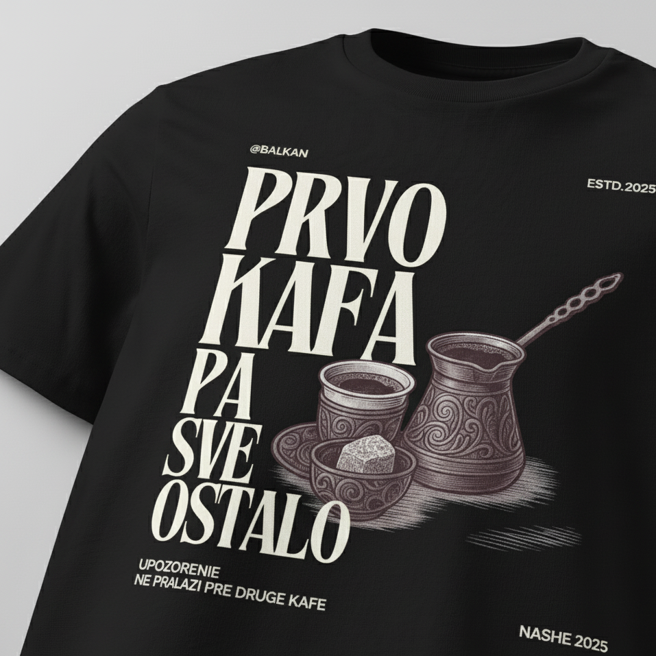 T-Shirt Men - Prvo kafa pa sve ostalo