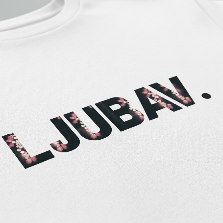 Unisex organic cotton t-shirt - Ljubav