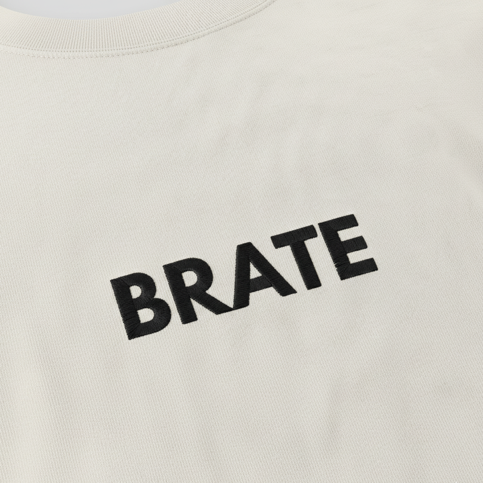 Oversized faded t-shirt men - Brate