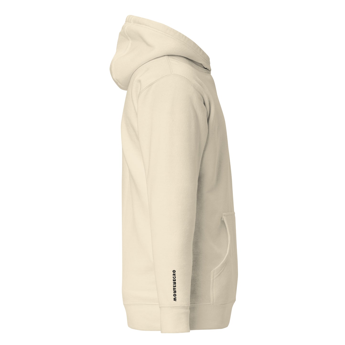 Unisex Premium embrodery Hoodie - Montenegro in bone, NASHE Balkan hoodie