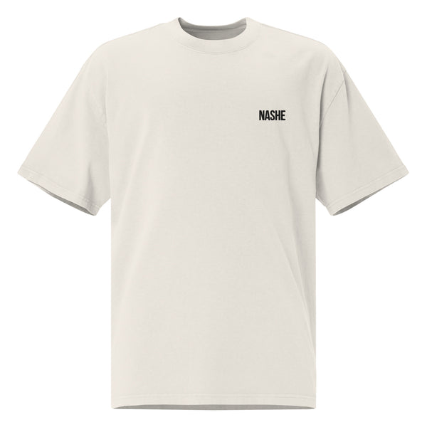 Oversized faded t-shirt - NASHE BASICS