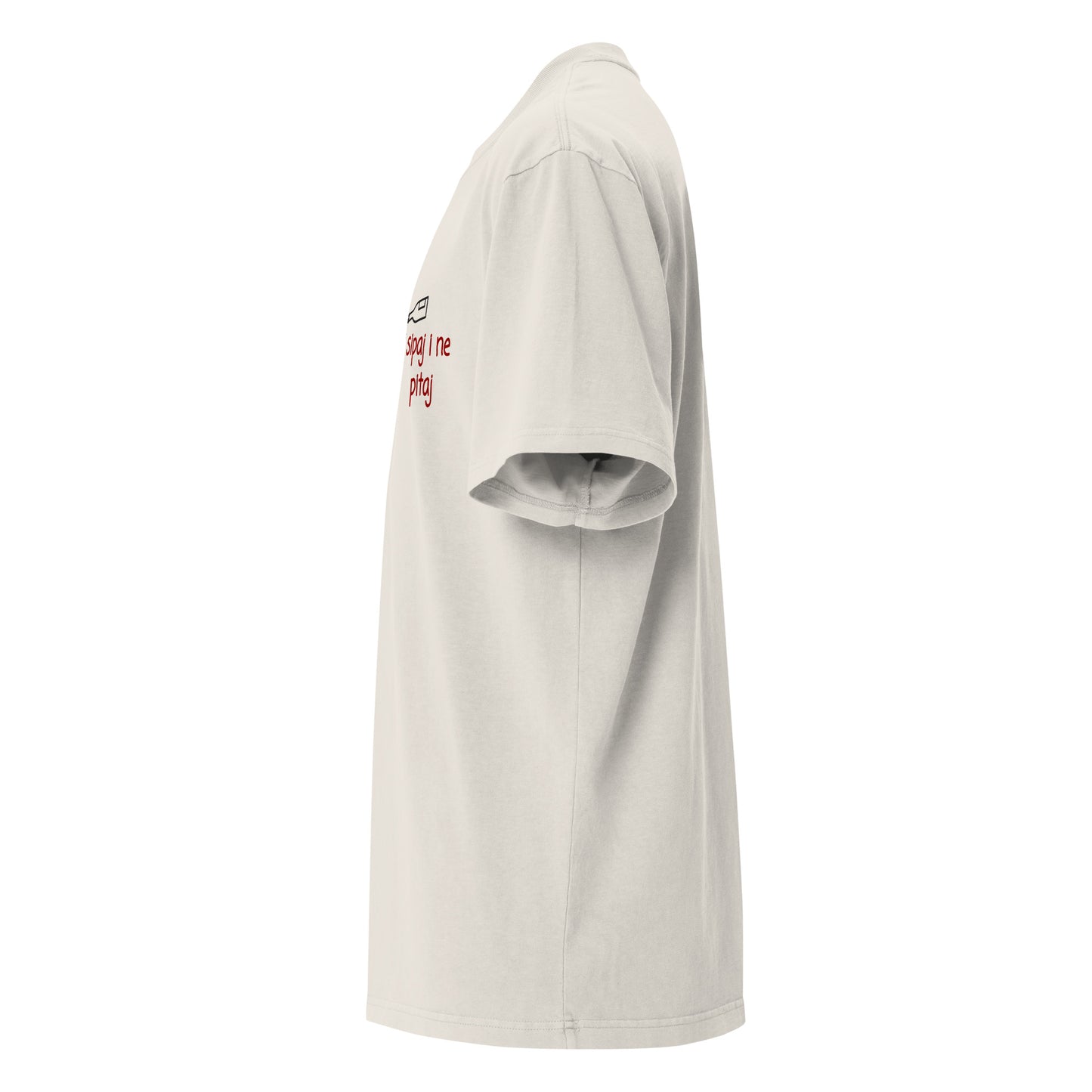 Oversized faded t-shirt - Sipaj i ne pitaj in faded bone, NASHE Balkan T-shirt