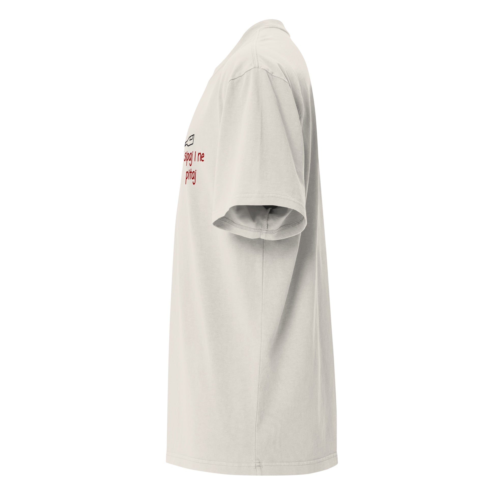 Oversized faded t-shirt - Sipaj i ne pitaj in faded bone, NASHE Balkan T-shirt