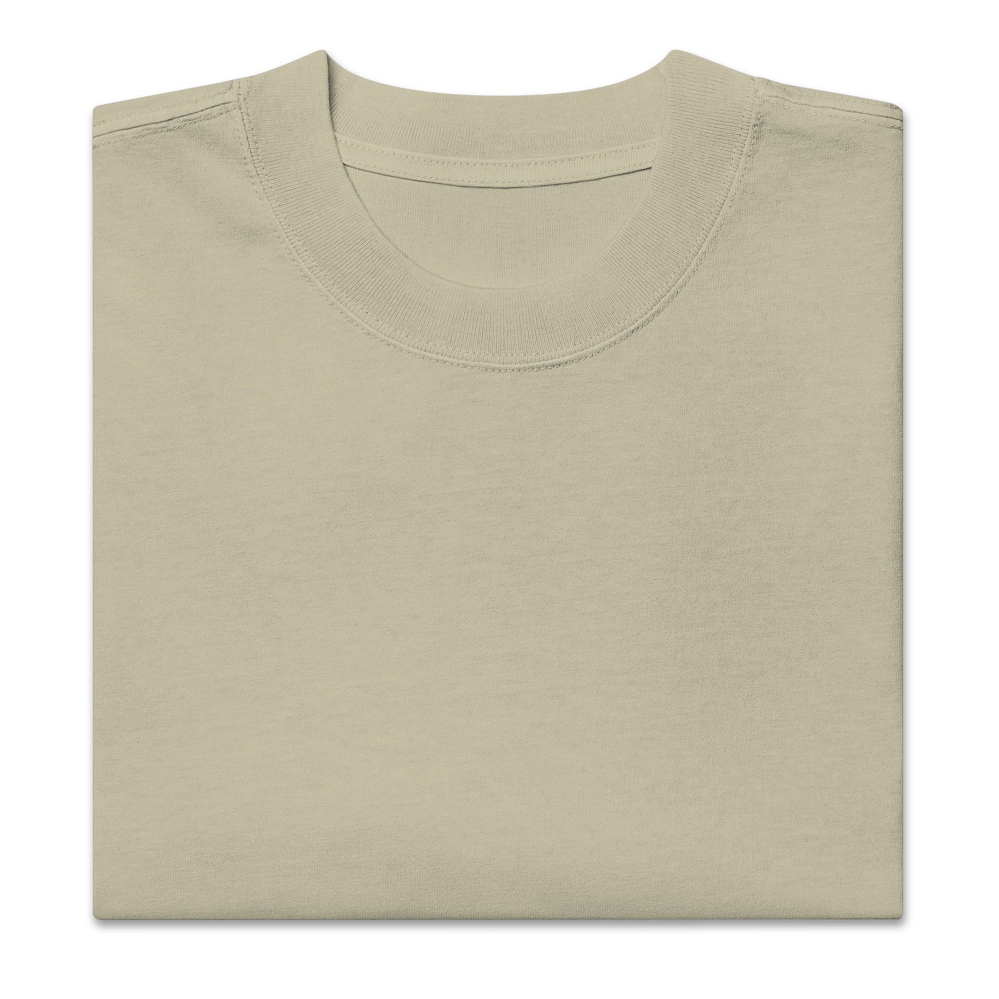 Oversized faded t-shirt - Smaraš in eucalyptus, front view, NASHE Balkan T-shirt