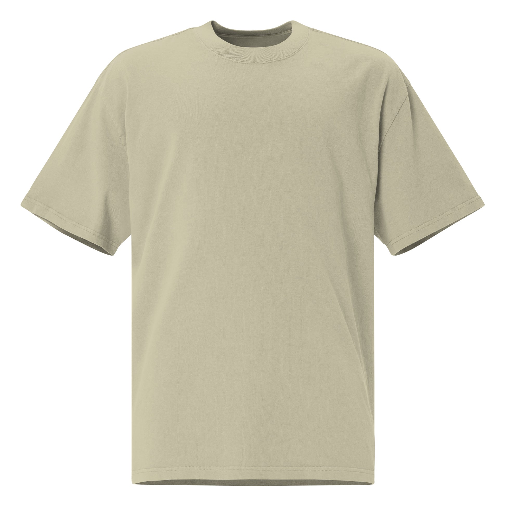 Oversized faded t-shirt unisex - Balkan, mi amor in eucalyptus, front view, NASHE Balkan T-shirt