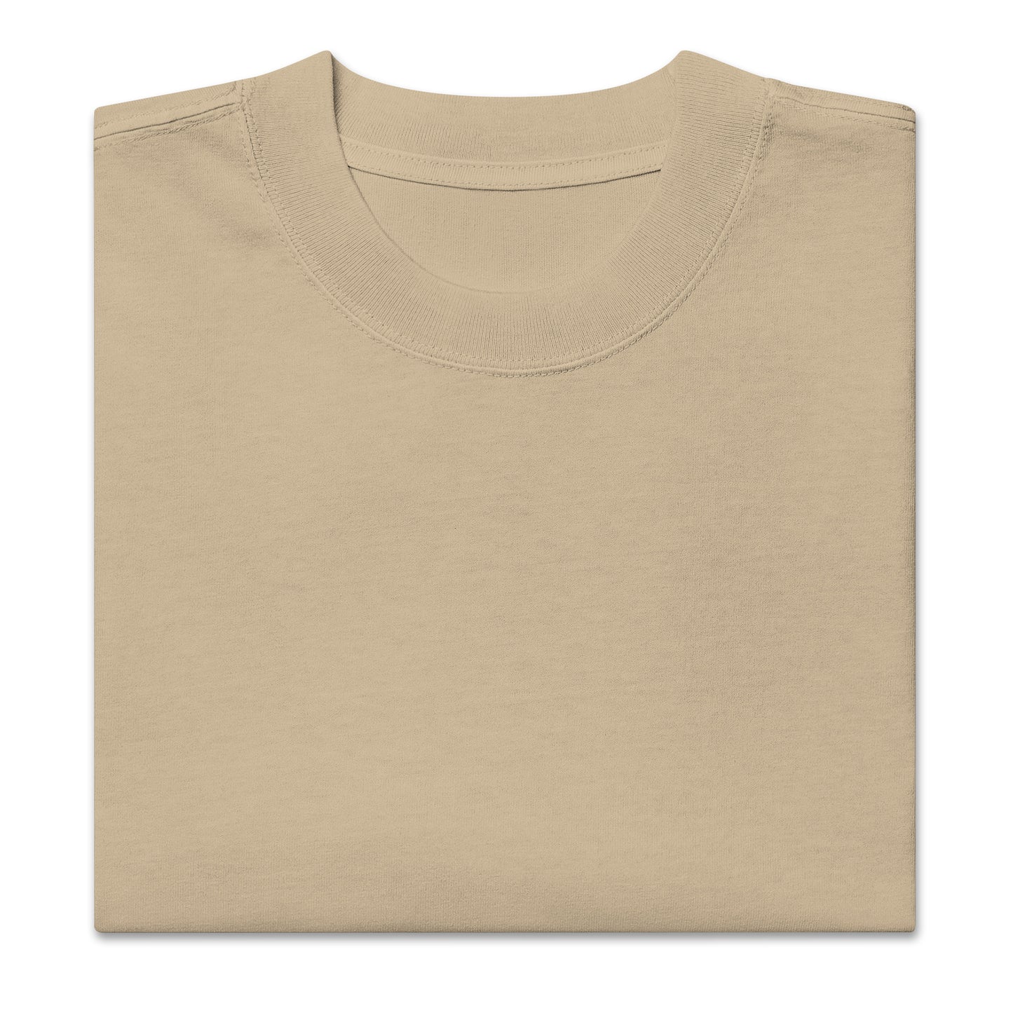 Oversized faded t-shirt - Smaraš in khaki, front view, NASHE Balkan T-shirt