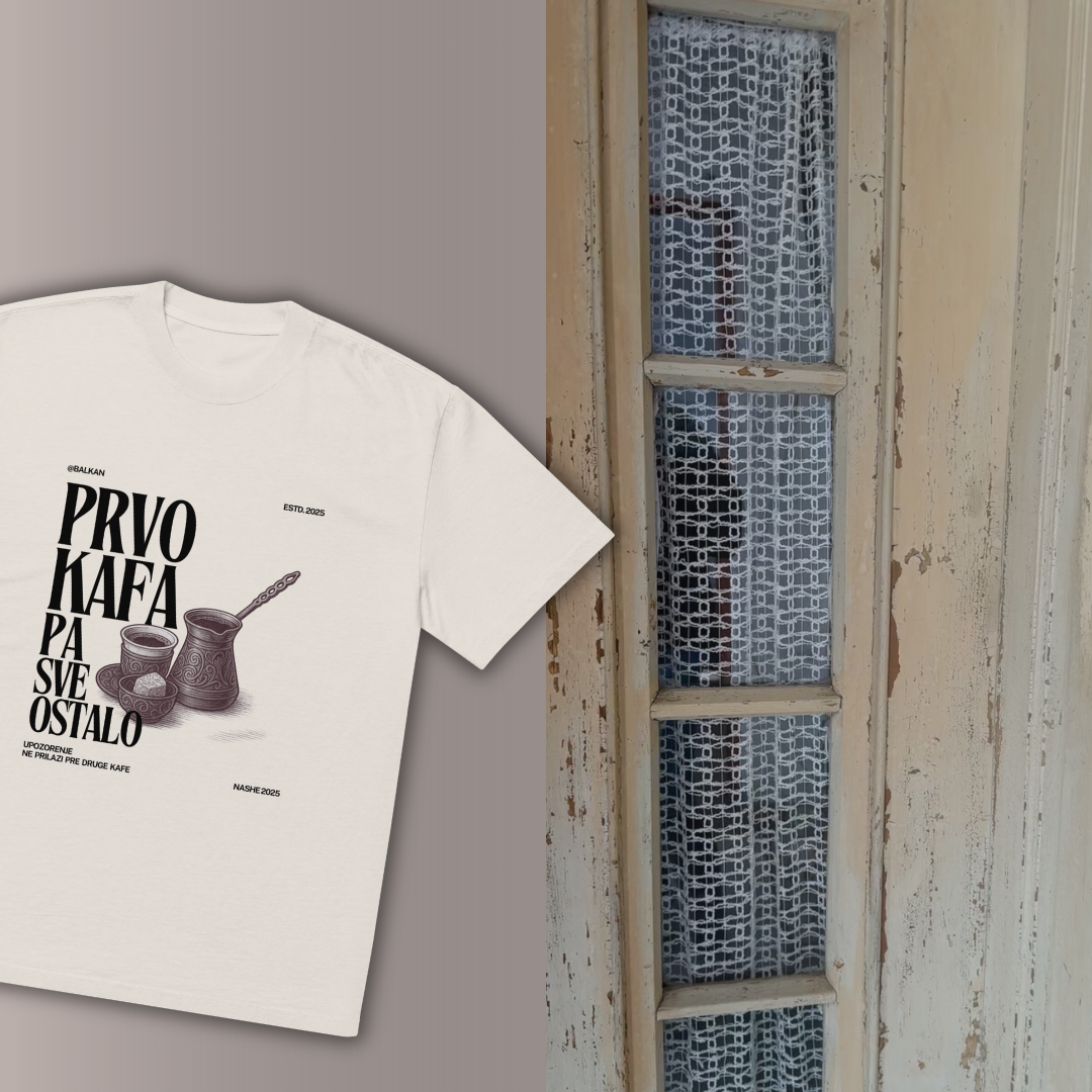 NASHE majica pored starog balkanskog prozora