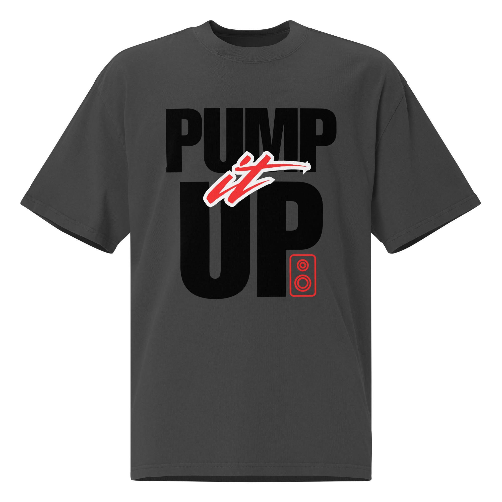 Oversized unisex faded t-shirt - Pump it up – with purpose. - NASHE