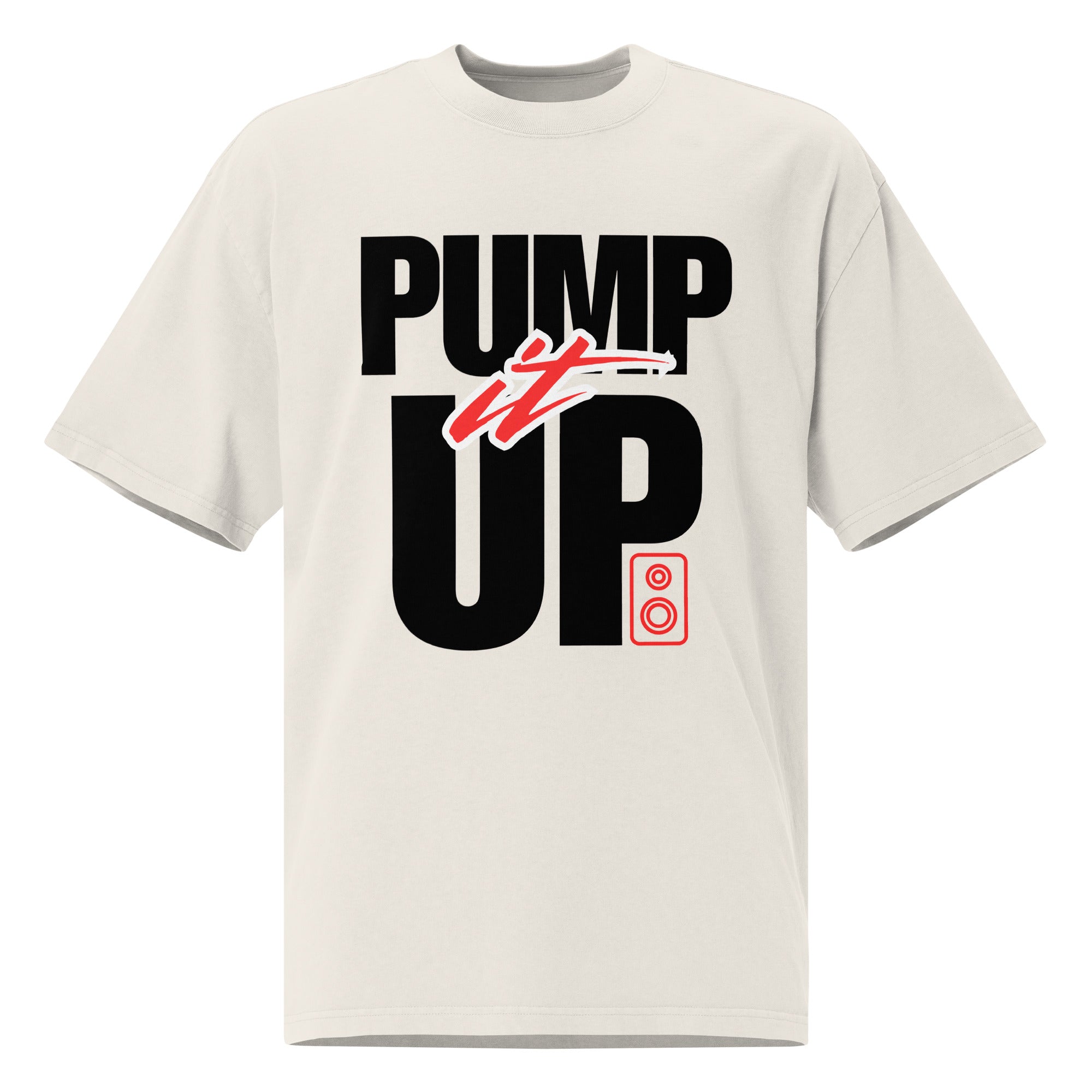 Oversized unisex faded t-shirt - Pump it up – with purpose. - NASHE