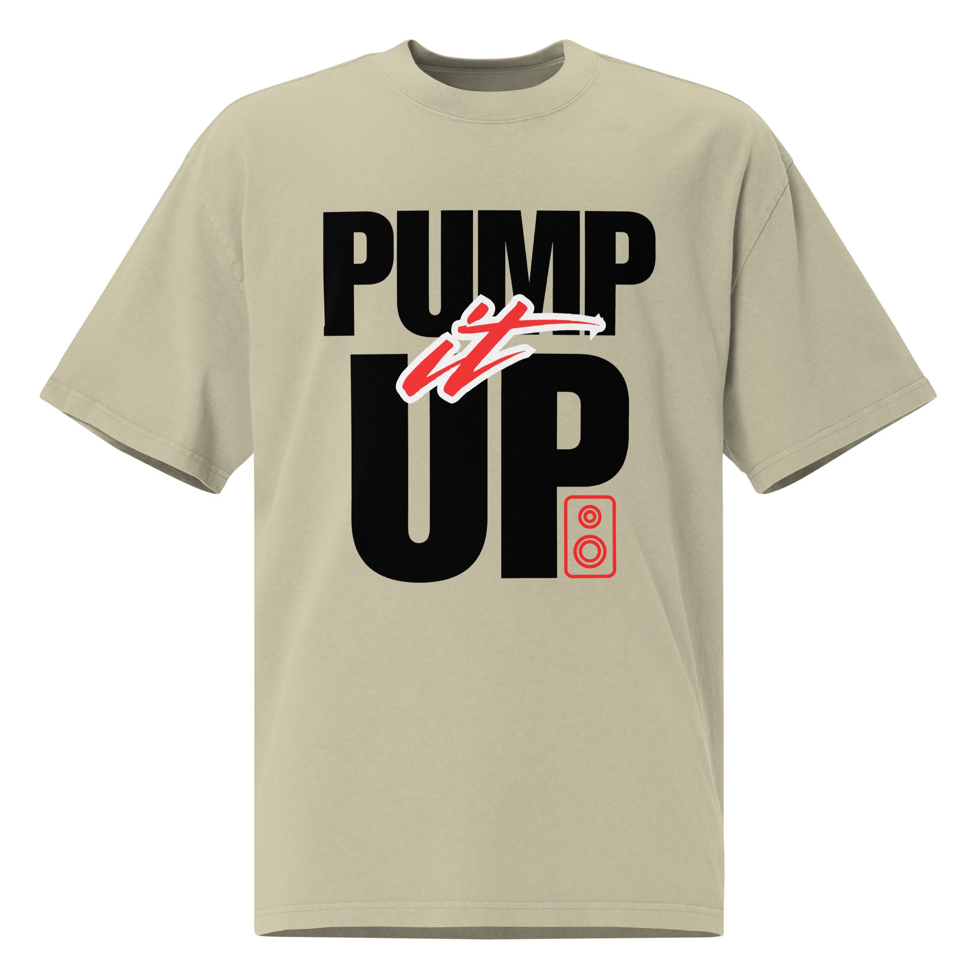 Oversized unisex faded t-shirt - Pump it up – with purpose. - NASHE