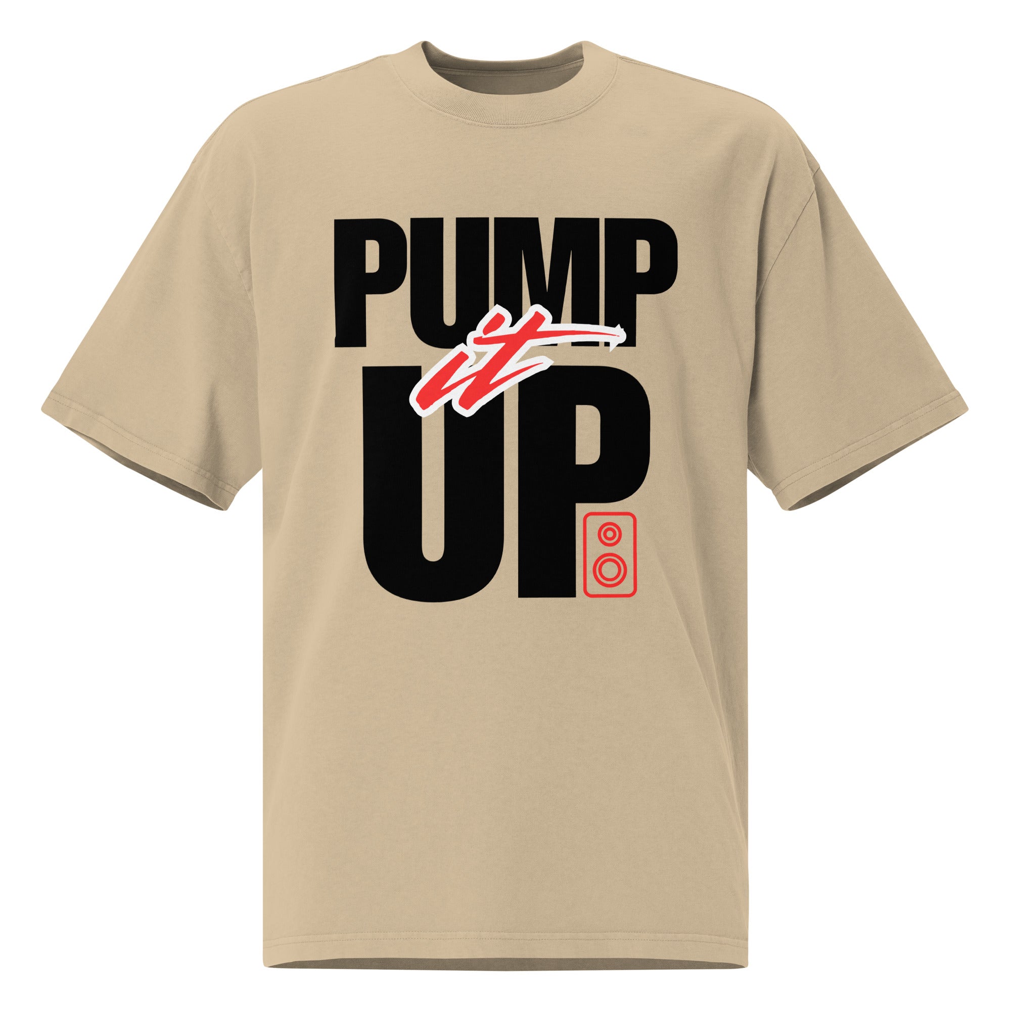 Oversized unisex faded t-shirt - Pump it up – with purpose. - NASHE