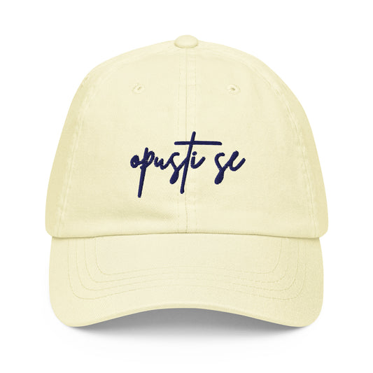 Pastel baseball hat women - Opusti se in front view, NASHE Balkan cap