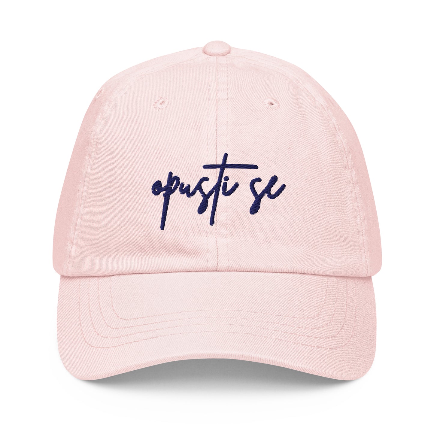 Pastel baseball hat women - Opusti se in pink, front view, NASHE Balkan cap