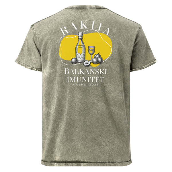 Denim T-Shirt Men - Rakija Balkanski Imunitet - NASHE