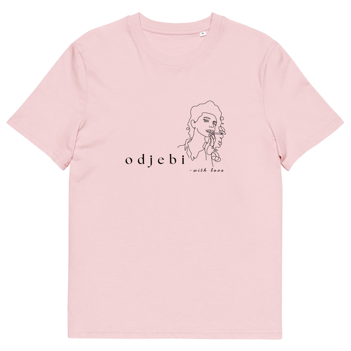 T-shirt Women - odjebi with love in pink, front view, NASHE Balkan T-shirt