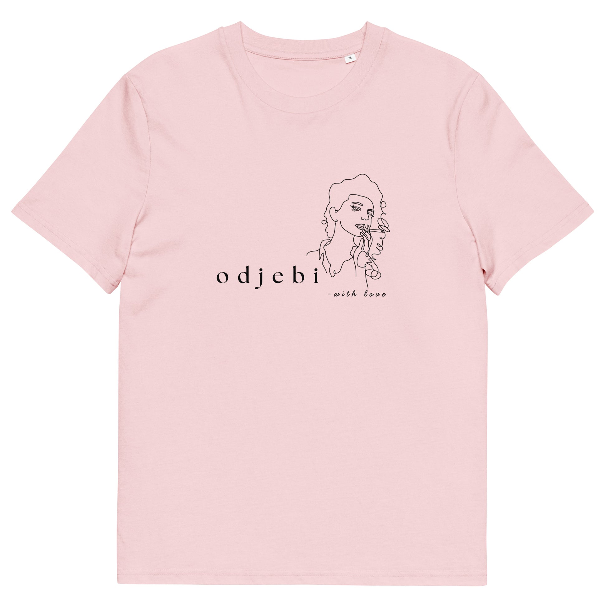 T-shirt Women - odjebi with love in pink, front view, NASHE Balkan T-shirt