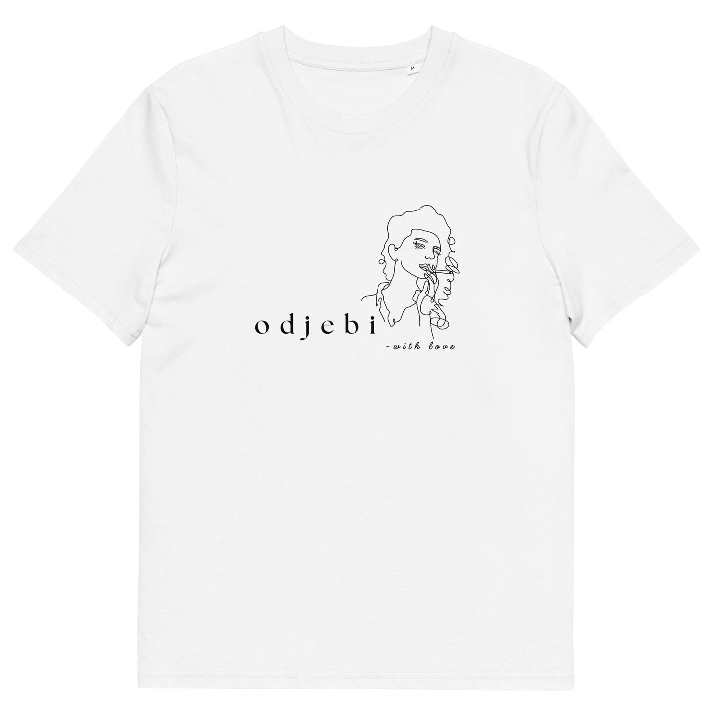 T-shirt Women - odjebi with love in white, front view, NASHE Balkan T-shirt