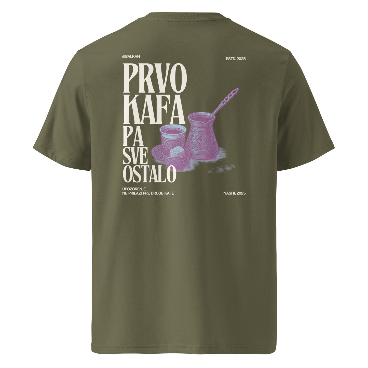 T-shirt women - prvo kafa pa sve ostalo (Back Print) - NASHE