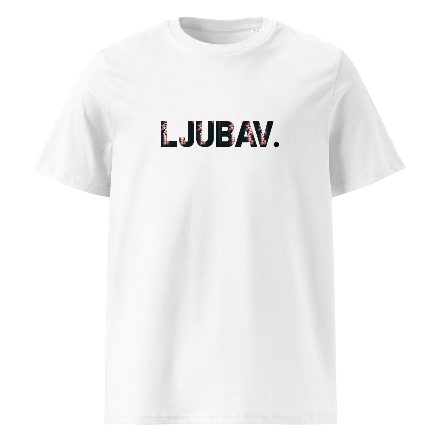 Unisex organic cotton t-shirt - Ljubav - NASHE