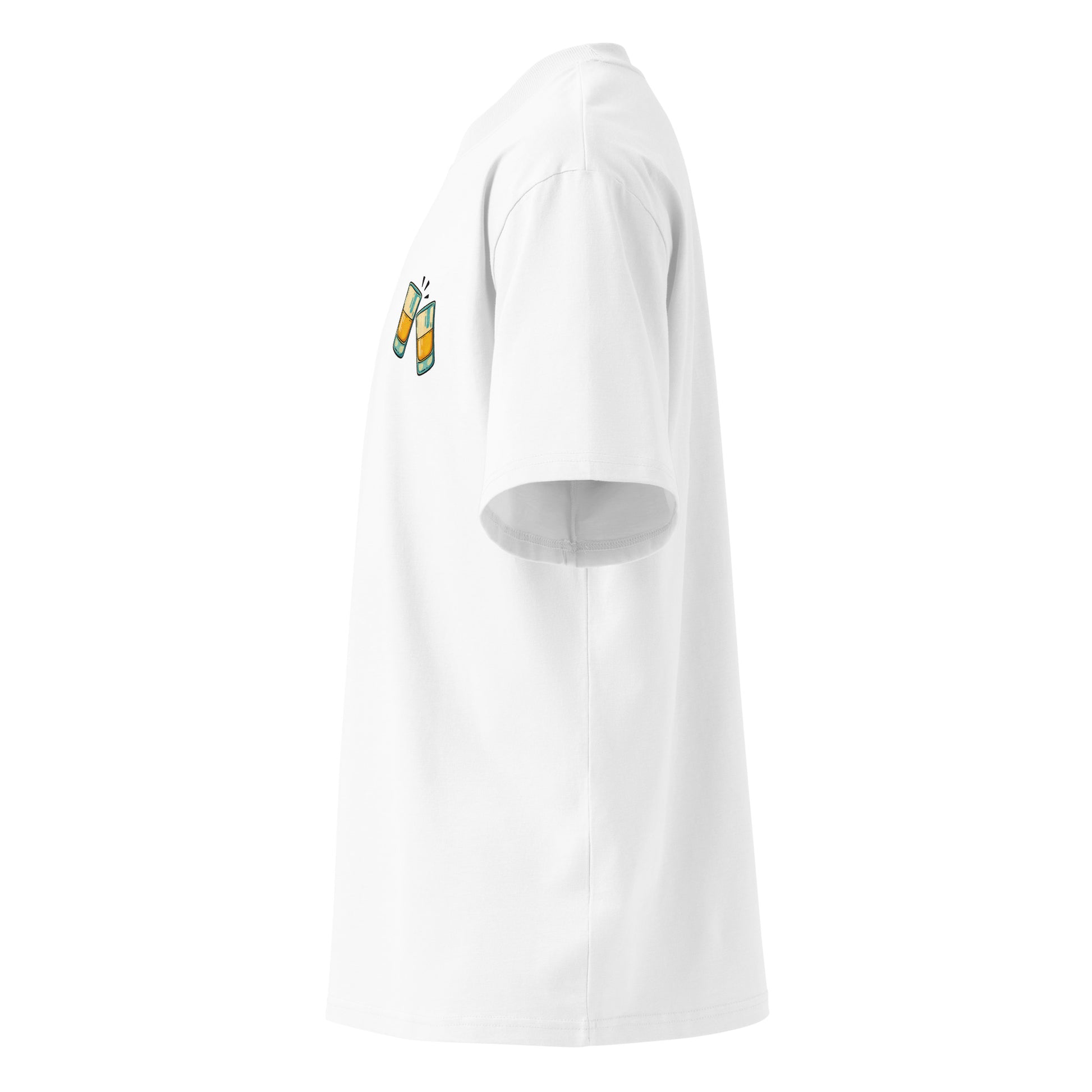 Organic oversized high neck t-shirt - Živeli. in white, NASHE Balkan T-shirt