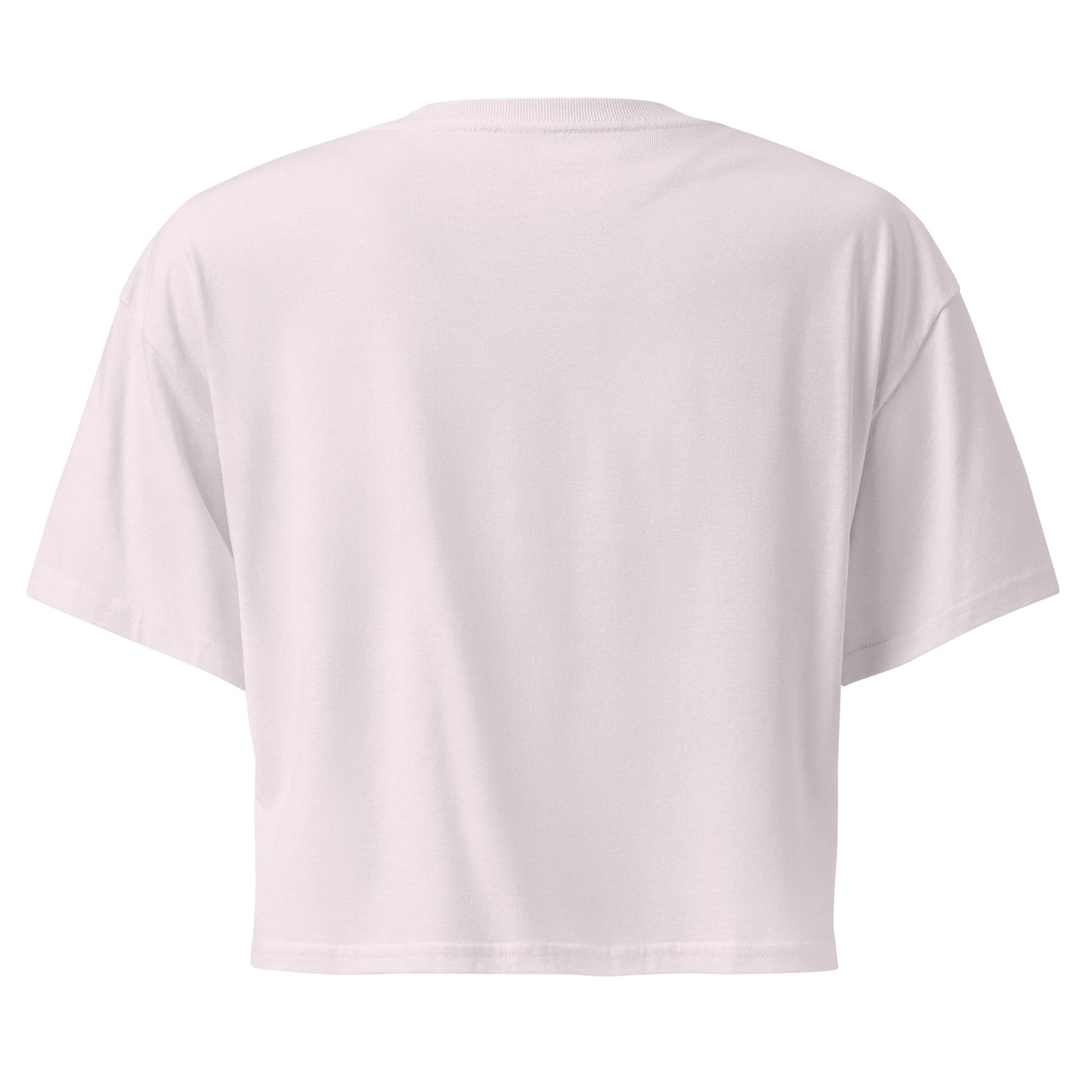 Women’s crop top - odjebi with love in orchid, back view, NASHE Balkan crop top