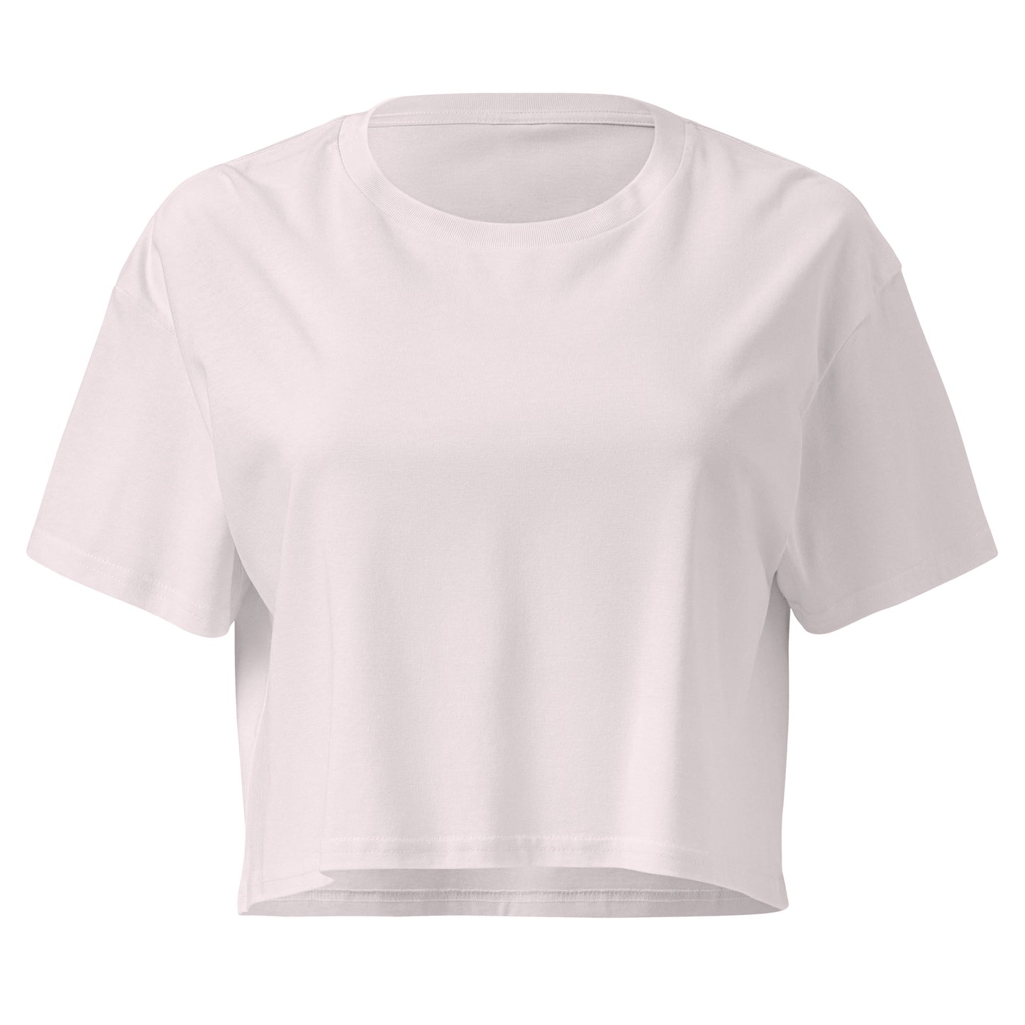 Women’s crop top - cvetaj gde te posade in orchid, front view, NASHE Balkan crop top