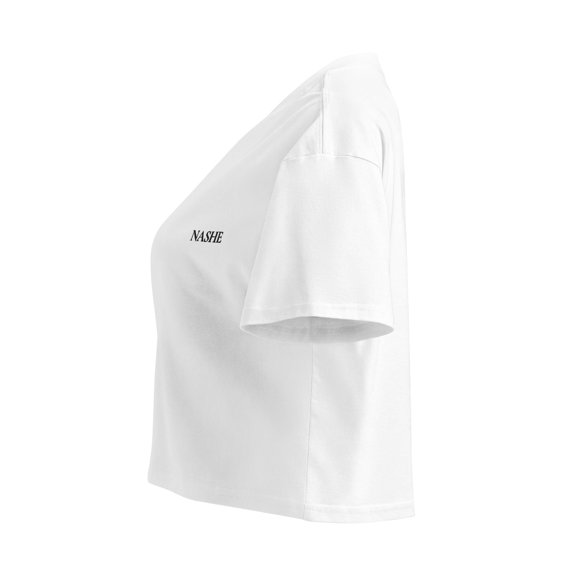 Women’s crop top T-Shirt - prvo kafa pa sve ostalo - NASHE