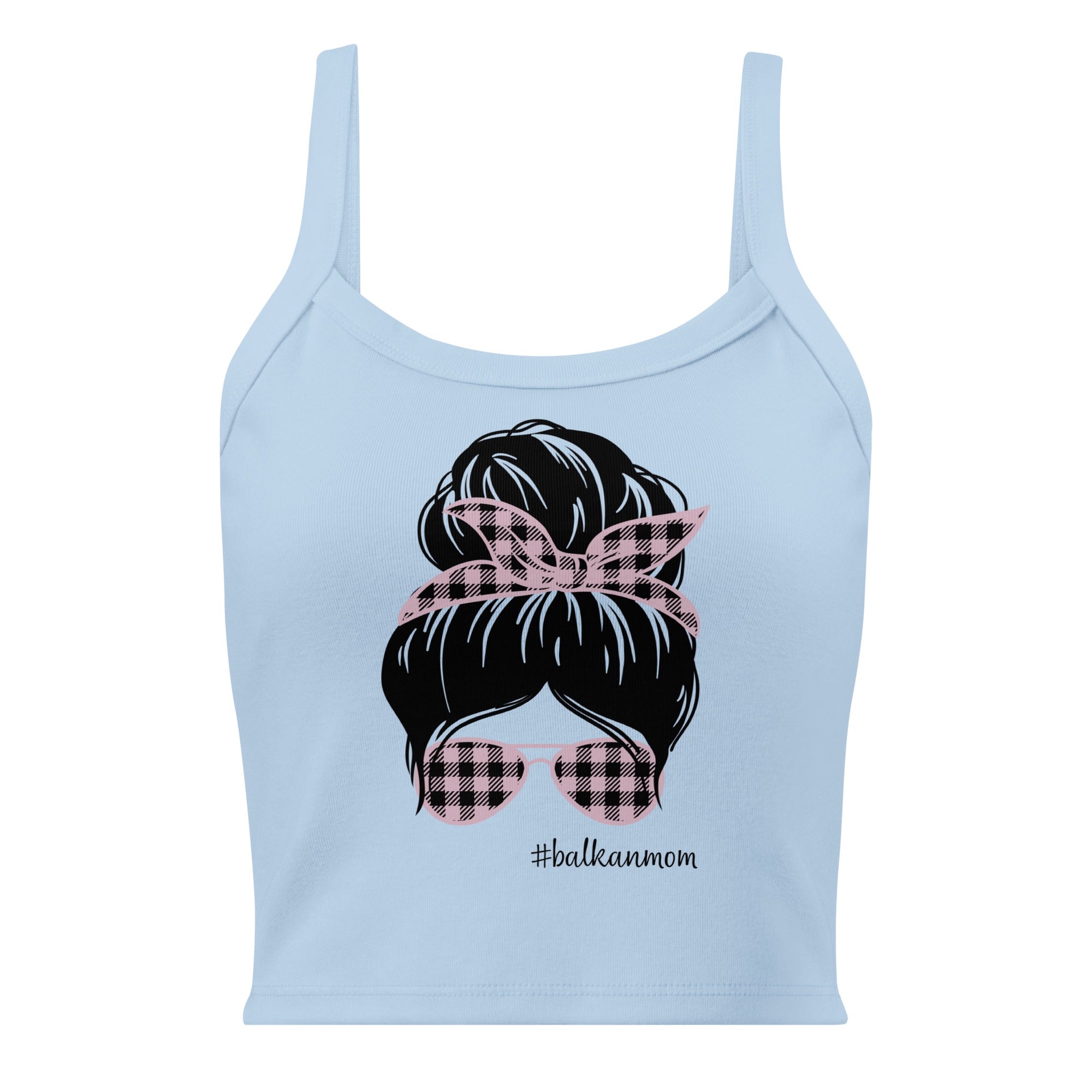 Women’s micro-rib tank top - Balkan mom - NASHE